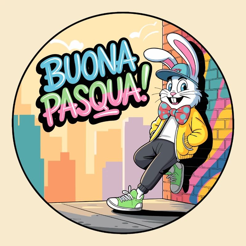 Happy Easter Street Bunny