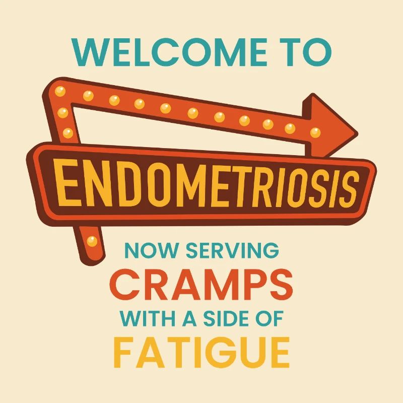 Endometriose-Bewusstsein – Retro-Diner-Schild