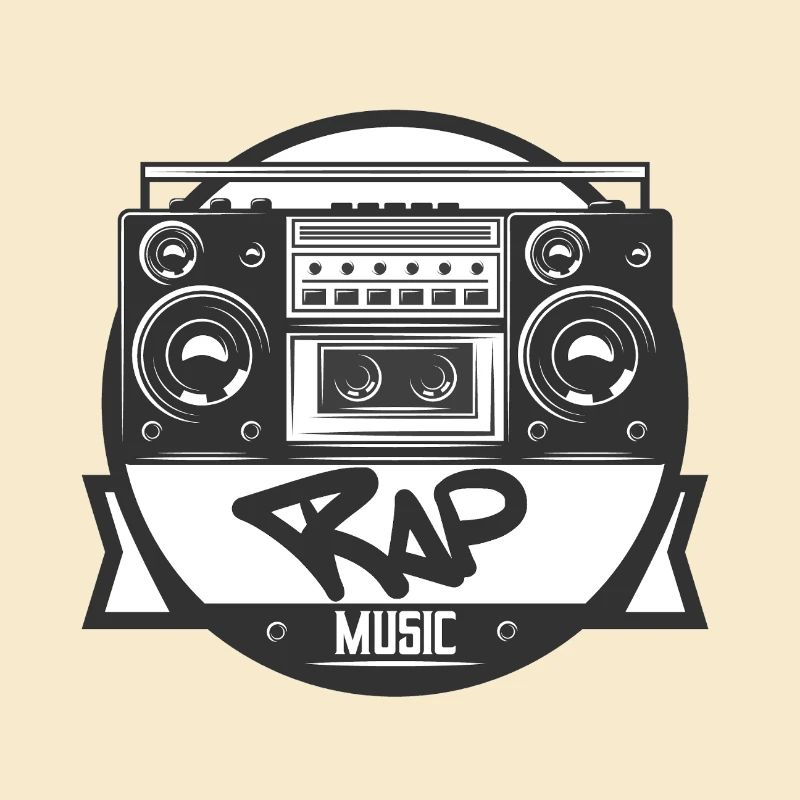 Musikbox Rap Logo Ghettoblaster