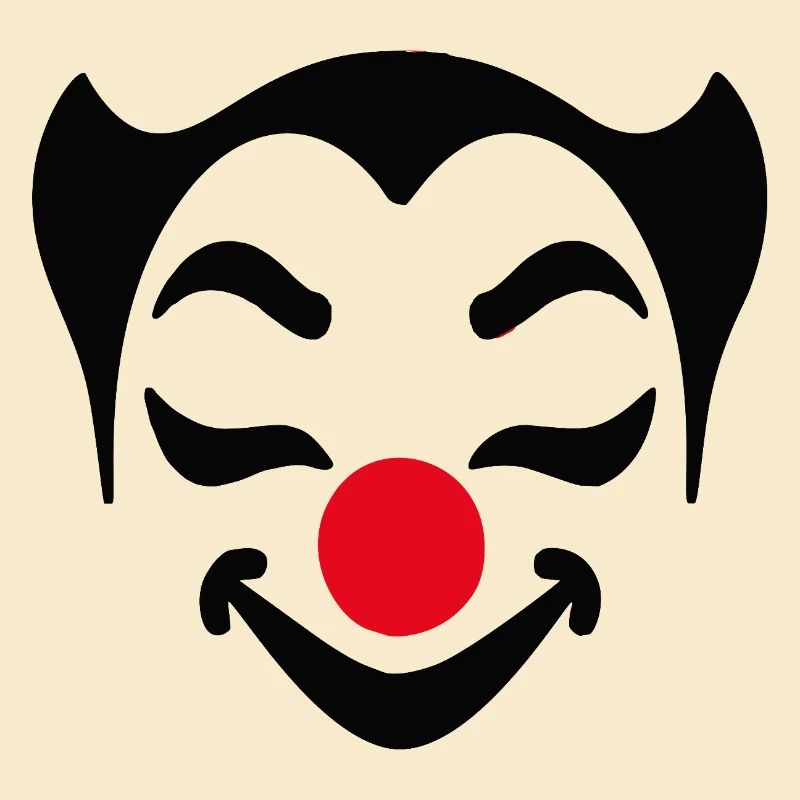 Carnaval du visage de clown joyeux Carnaval Carnaval