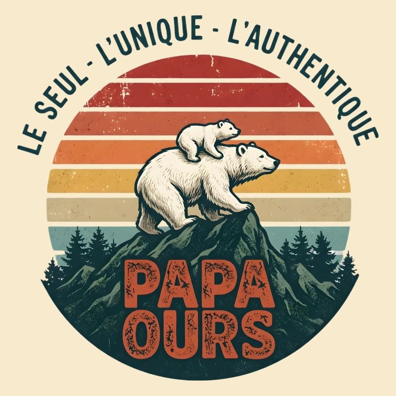 Papa Bear Mountain Retro Sun