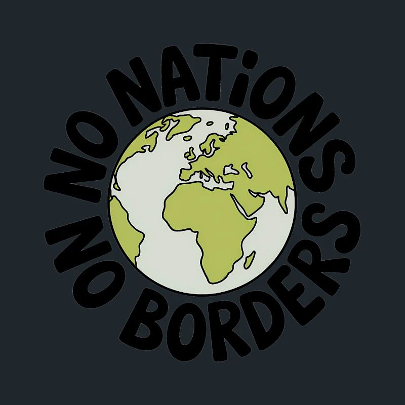 Pas de nations sans frontières - Antifa Tee