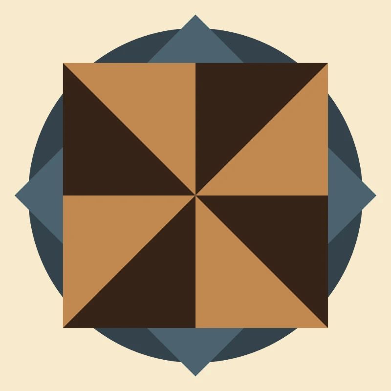 GÉOMÉTRIE DU NOYAU PYRAMIDAL | Œuvres d’art Basic Shapes
