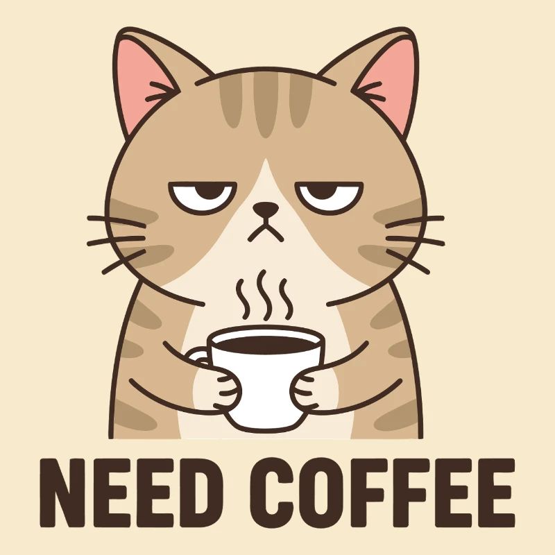 Kaffee Wütende Katze