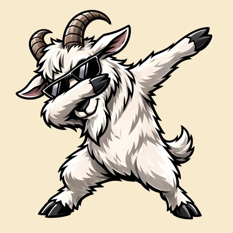 Dabbing Ziege