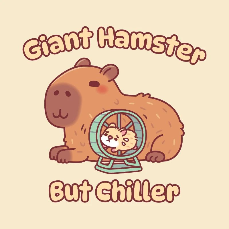 Niedlicher Kapybara-Riesenhamster, aber noch chilliger