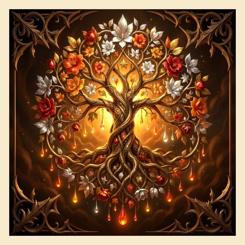 Arbre de vie luminescent