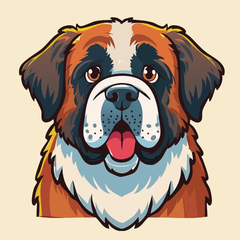 St. Bernard (portrait/comic)