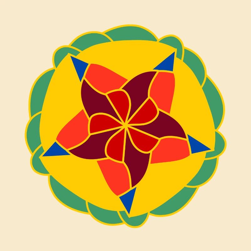 Geometrisch Helles Mandala
