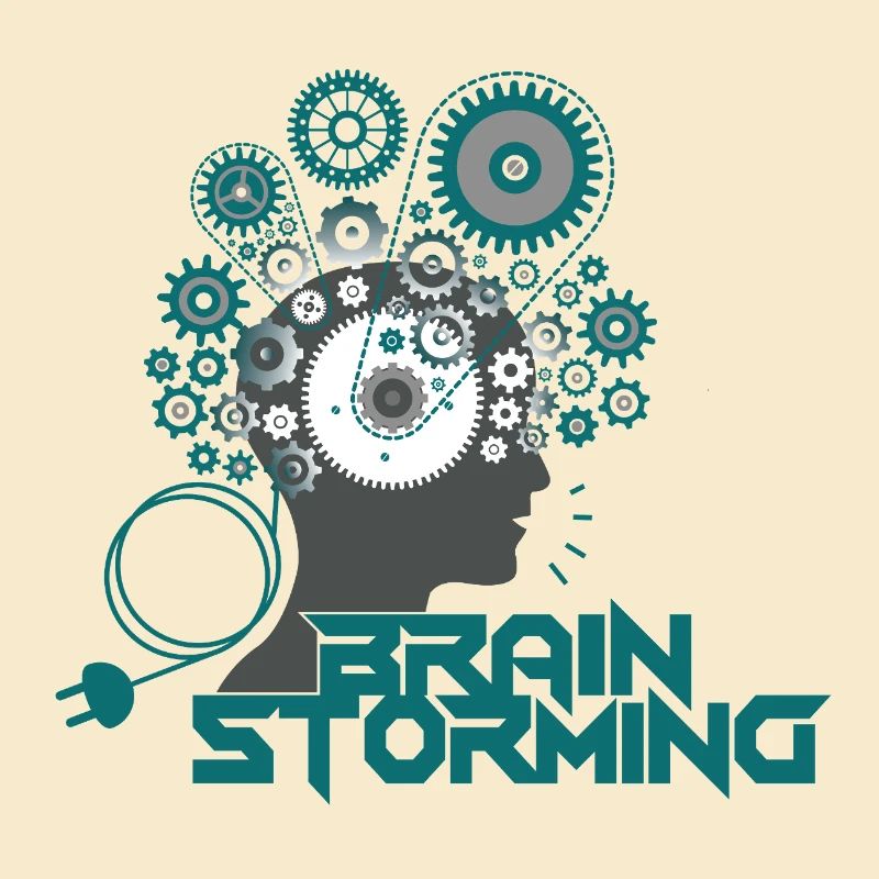 Brainstorming Head – Büro & Office Ideen