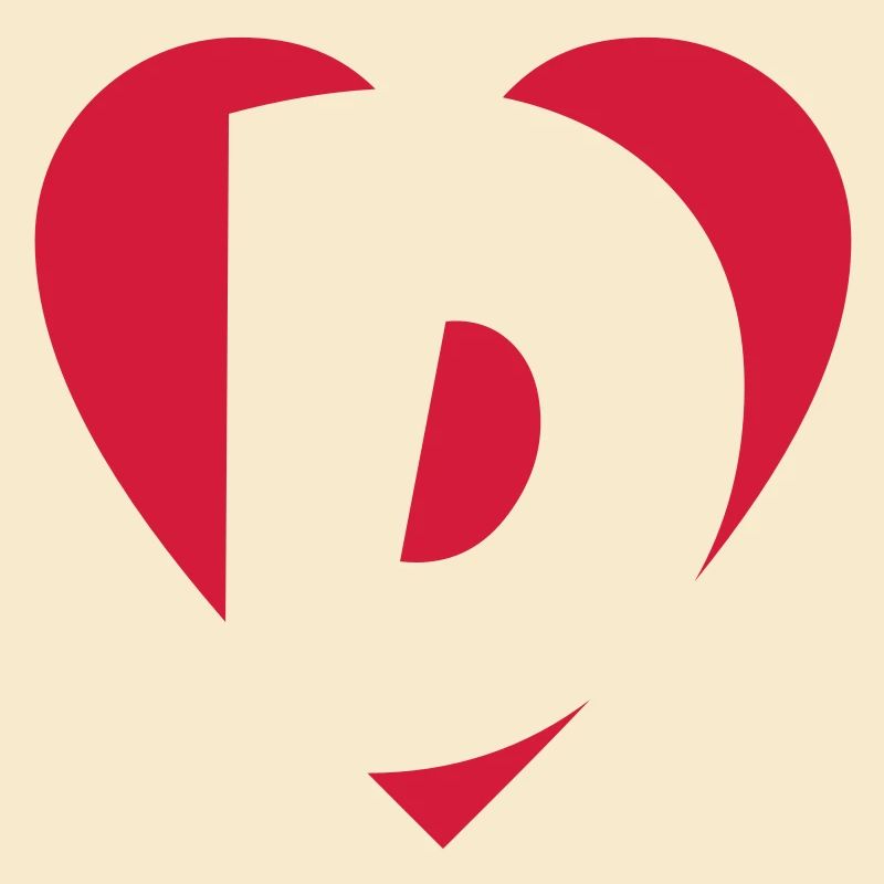 I love D - Herz D - Buchstabe D