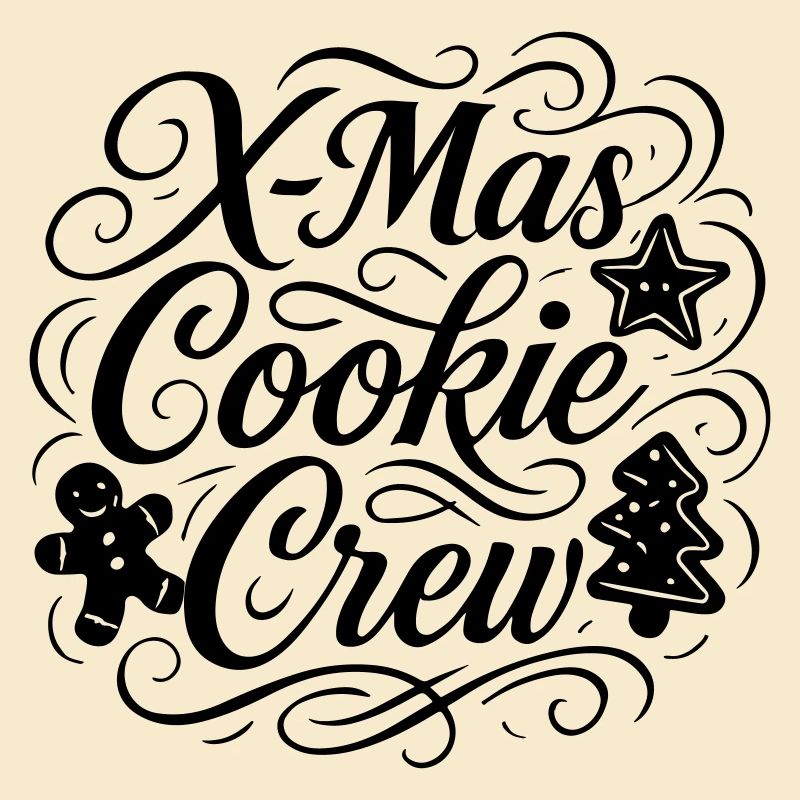 Équipe de Noël de cuisson des biscuits
