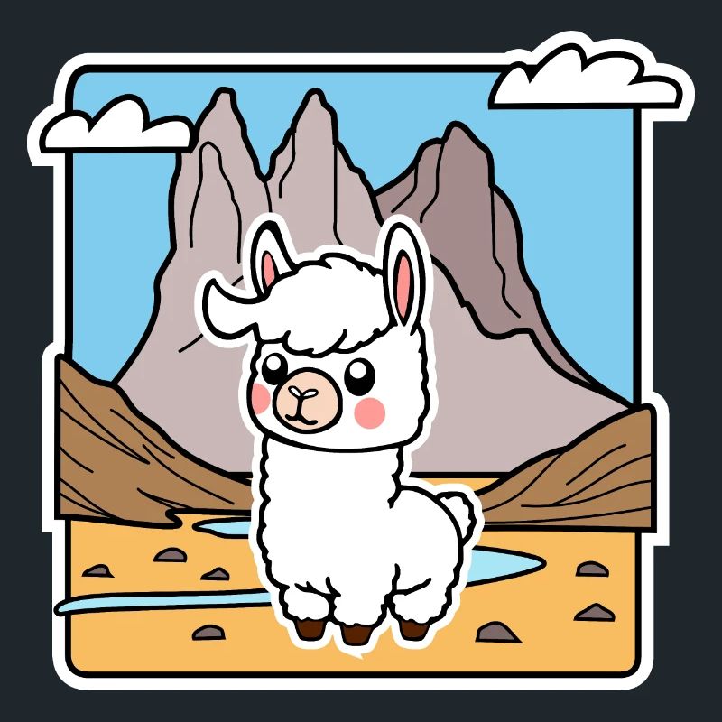 So ein niedliches Lama! Oder ist es ein Alpaka?