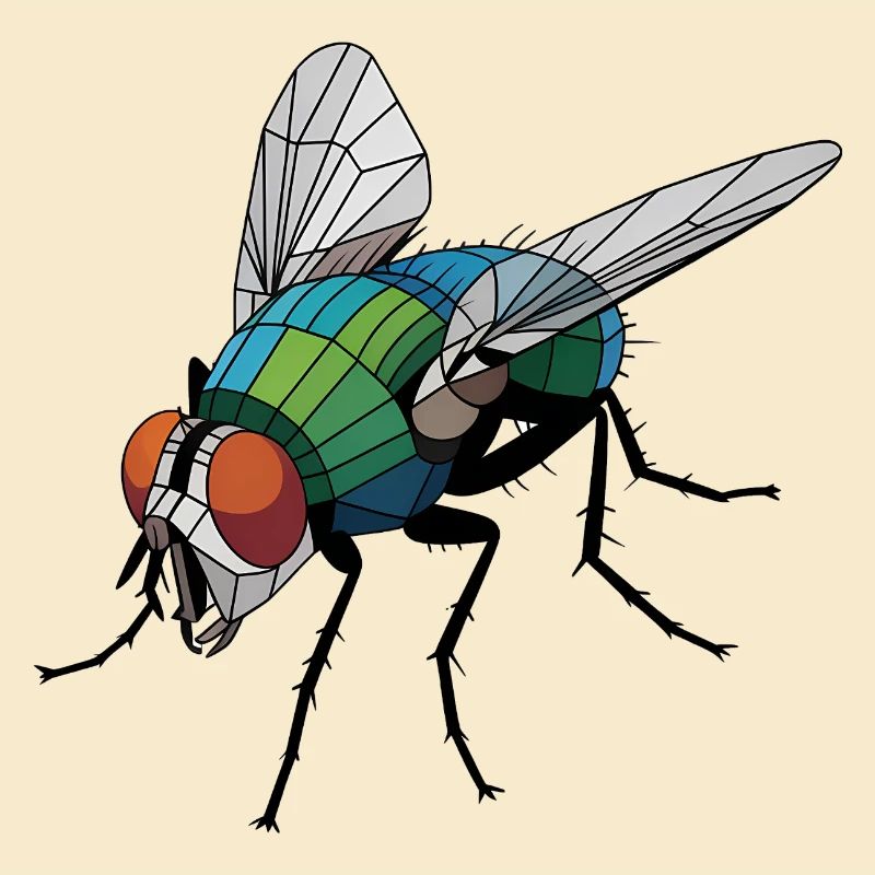 Mouche - Logo Low Poly cool