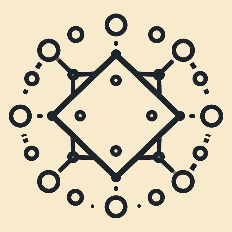 Geometrisches Diamant-Mandala