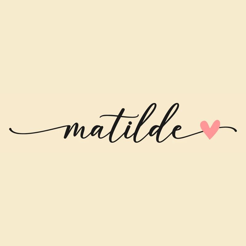 Matilde nom calligraphie Script
