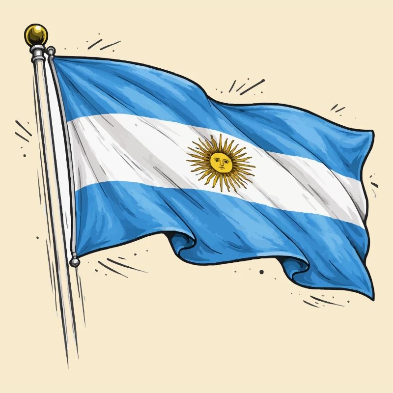 Drapeau de l’Argentine