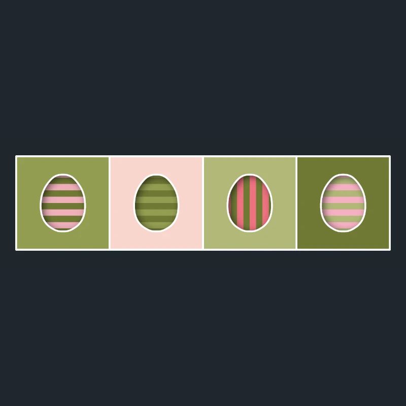 Striped Easter Eggs