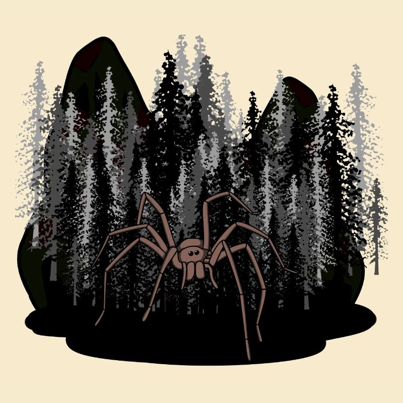 Halloween Horror Forest Forest Animals Spider Monster