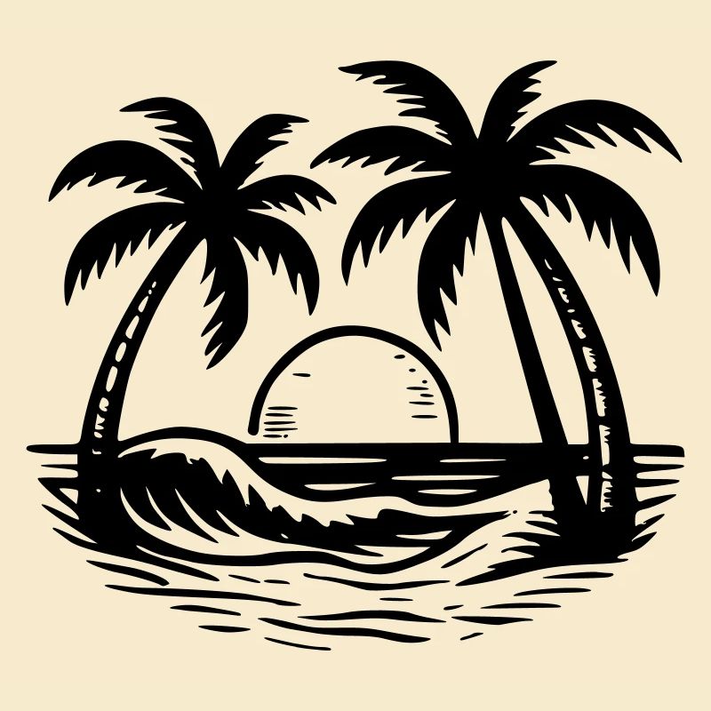 Palmier à la plage