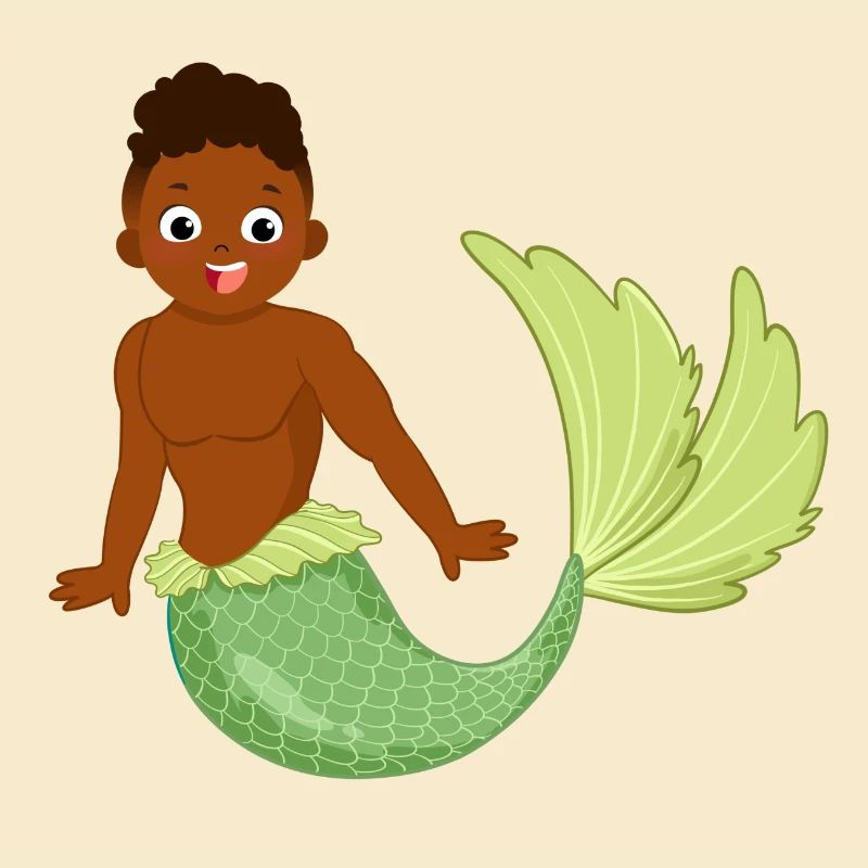 Motif de sirène fabuleuse