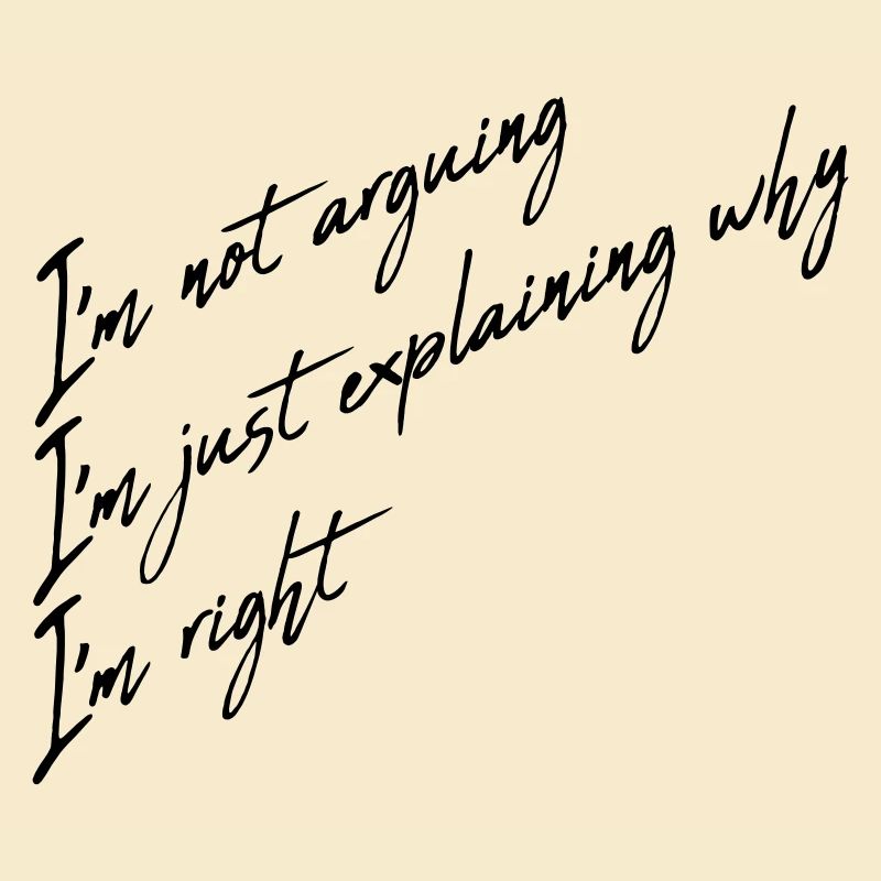 I m not arguing
