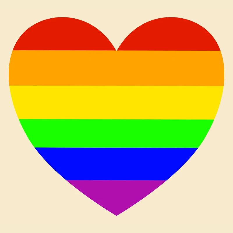 Rainbow Heart Pride Design