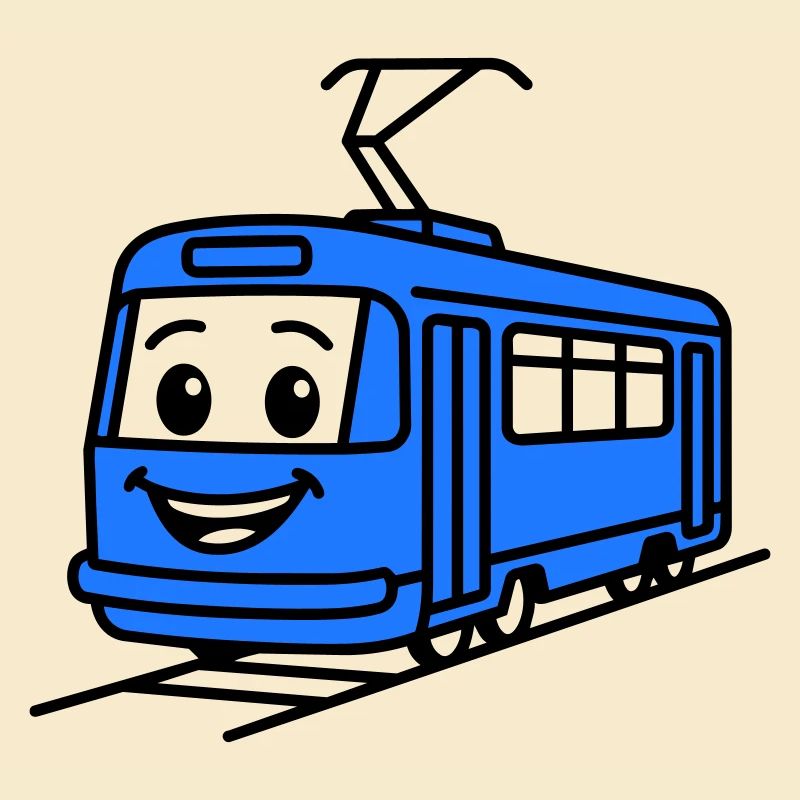 tram cartoon