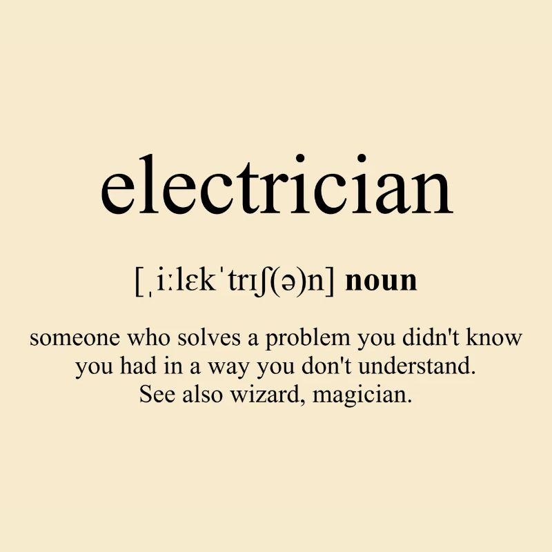 Dictionnaire des définitions d'électricien