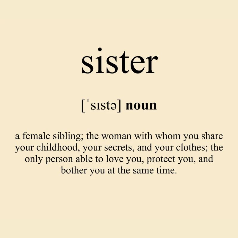 Sister (Schwester) Definition Dictionary