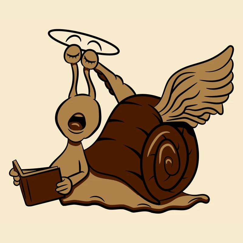 Escargot drôle d'ange