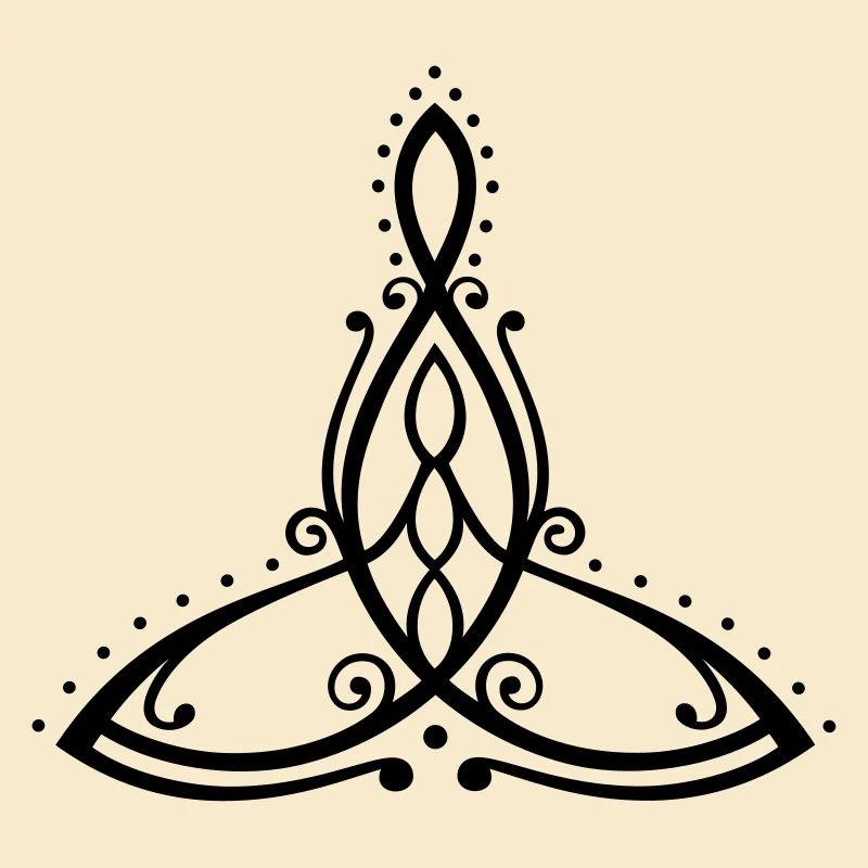 Symbole de la maternité celtique Mère avec trois enfants