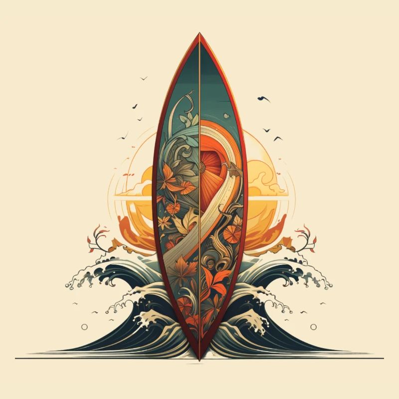 Planche de surf Shared Sea Artwork Surfing