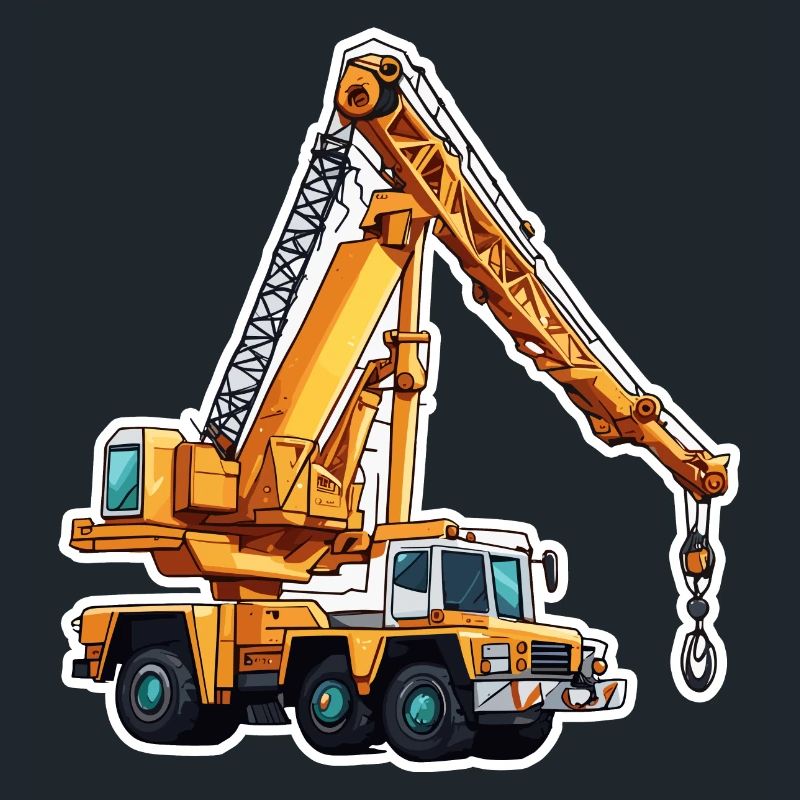 Crane / construction site / winch / crane system