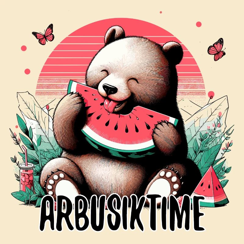 C’est l’heure de la pastèque Arbusik Bear Yummy Gift