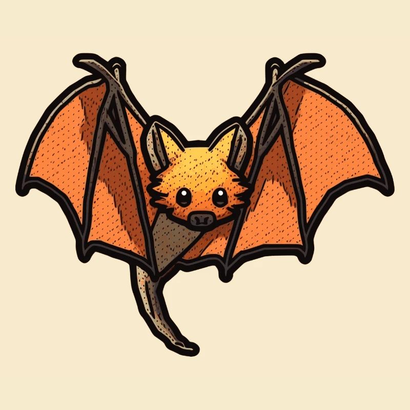 Flying fox or flying fox with wings