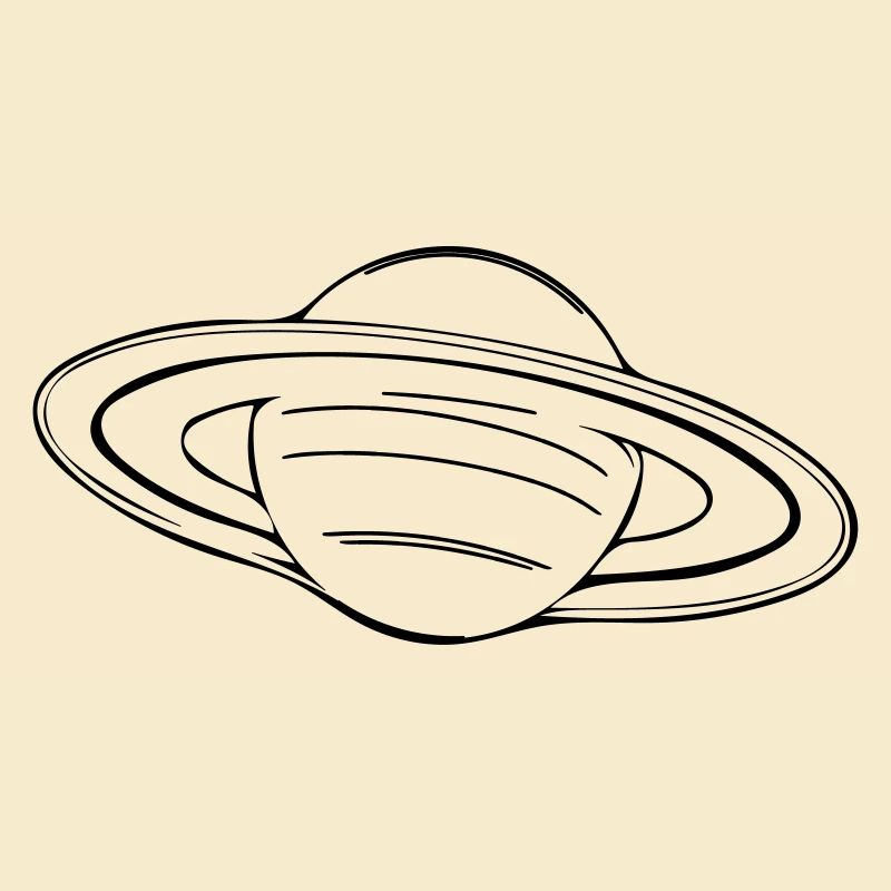 Saturn mit Ringen