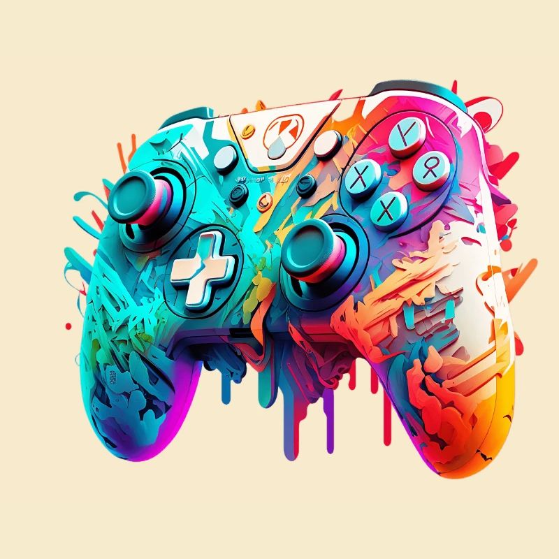 Neon Gaming Controller / Kontroller