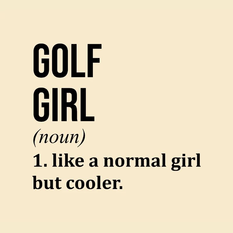Fille de golf drôle de citation de golf