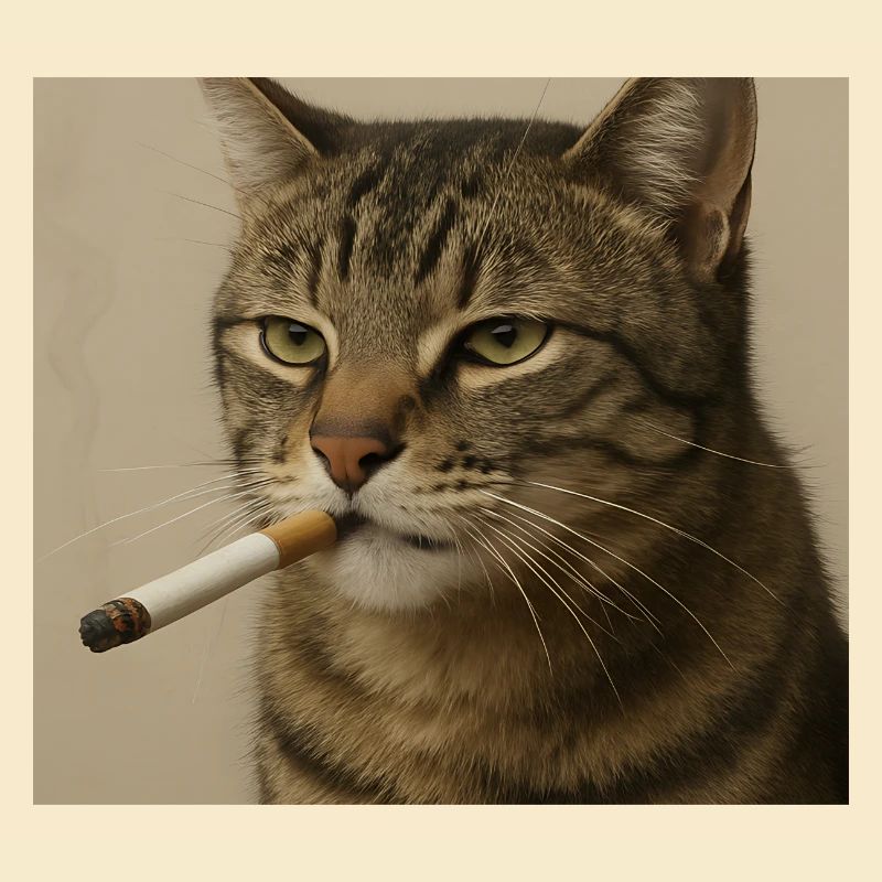Fumer Chat Génération Z Mème Chat Fumer