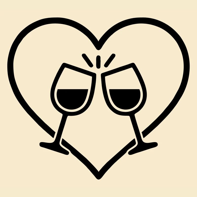 Weingläser Herz Liebe Cheers Geschenk