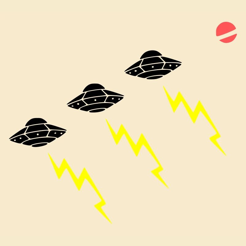 Invasion d’OVNIs, attaque éclair Vector extraterrestre