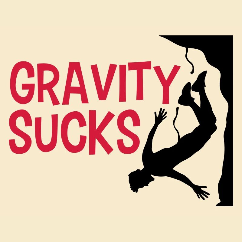 gravity sucks climb gefaehrlich logo design lus