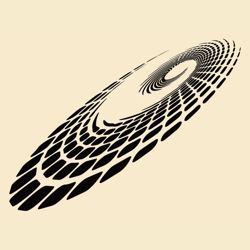 Geometric Circle Spiral Lines Points