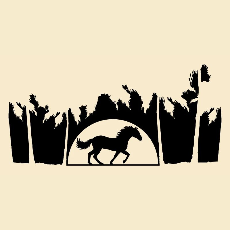 Beach Palm Sun Horse