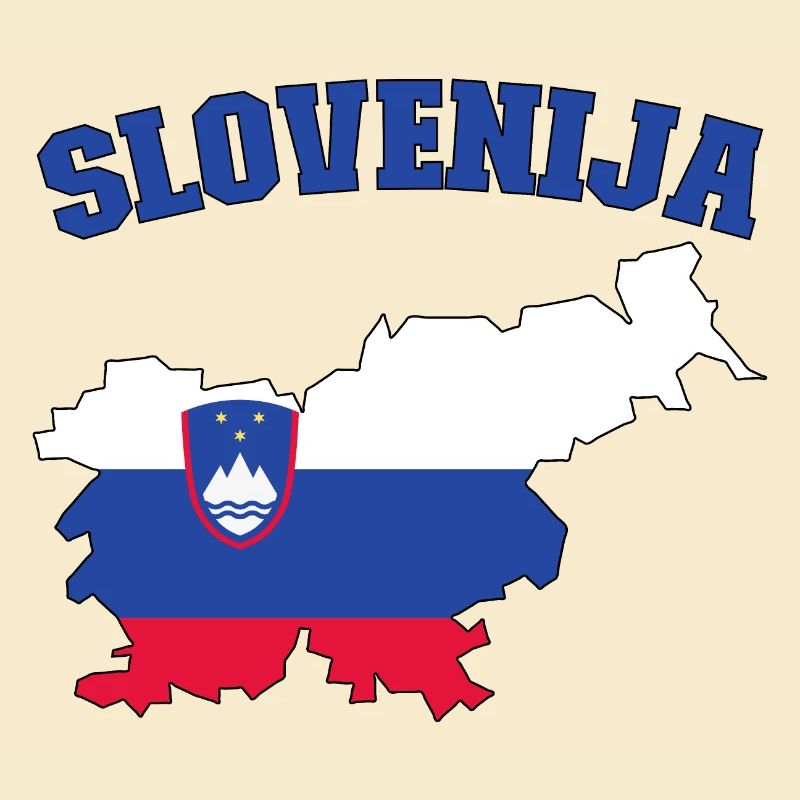 Slovenia Flag Map