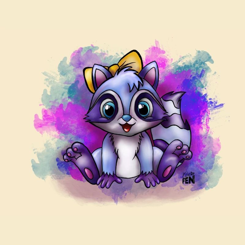 Bébé raton laveur