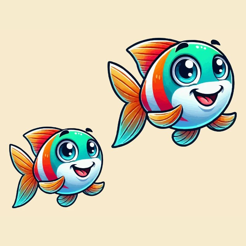 Bande dessinée de poisson