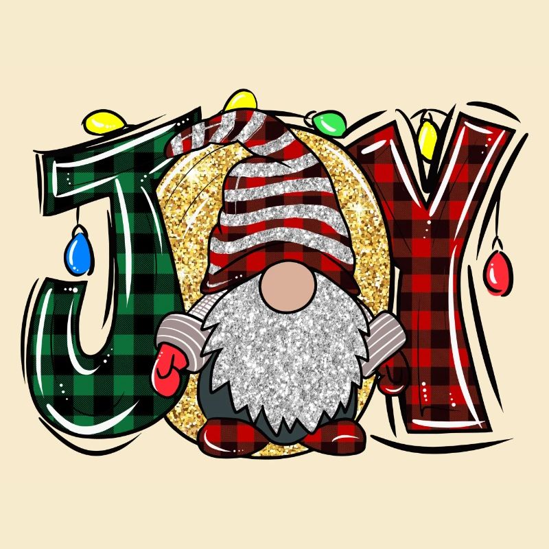 Weihnachts Gnome mit Joy Spruch Weihnachtszwerg