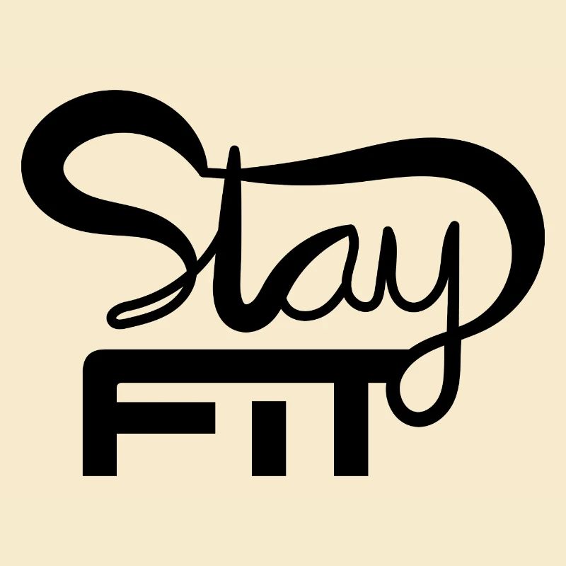 RESTEZ EN FORME ÉCRIT À LA MAIN